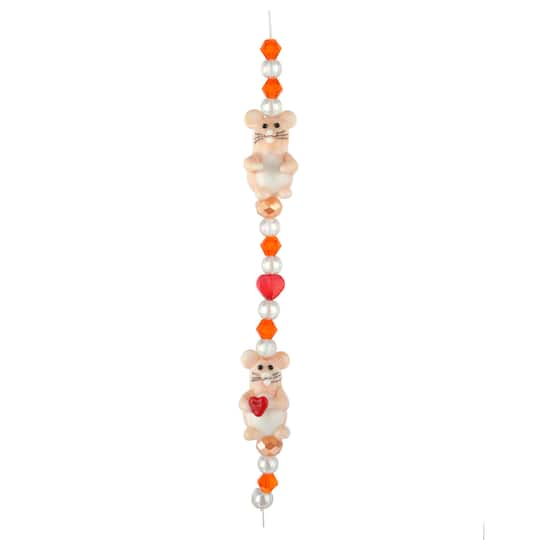 Lampwork Glass Mouse Beads by Bead Landing™